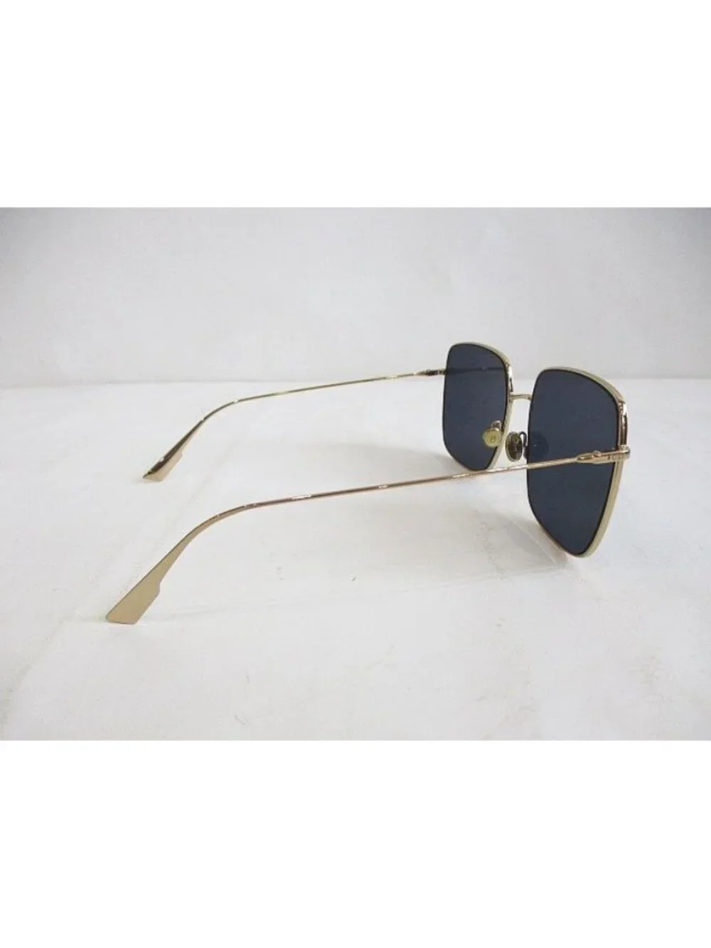 Dior Sunglasses Stellaire Metal Gold Navy Square Frame Eyewear